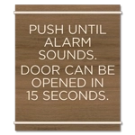 Delayed Egress Push/Pull Sign - CA Code