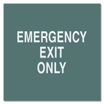 Emergency Exit Only