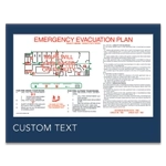 Evacuation Map w/Custom Text - Acrylic