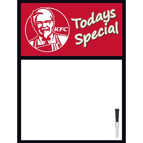 Flip Cover Dry Erase Wall Sign