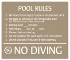 Florida Activity Pool Rules Sign