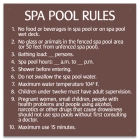 Florida Spa Pool Rules Sign