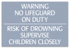 Georgia No Lifeguard On Duty Sign