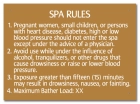 Indiana Spa Rules Sign
