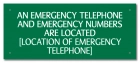 Kentucky Emergency Phone Location Sign