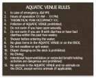 MAHC Aquatic Venue Rules Sign