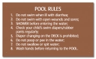 MAHC Pool Hygiene Rules Sign