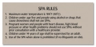 MAHC Spa Rules Sign