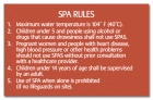 MAHC Spa Rules Sign