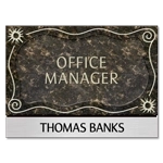 Manager on Duty Sign w/ Nameplate