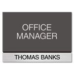 Manager on Duty Sign w/ Nameplate