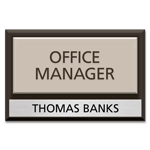 Manager on Duty Sign w/ Nameplate