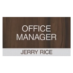 Manager on Duty Sign w/ Nameplate