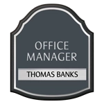 Manager on Duty Sign w/ Nameplate