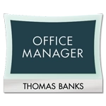 Manager on Duty Sign w/ Nameplate