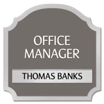 Manager on Duty Sign w/ Nameplate