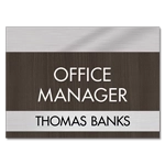 Manager on Duty Sign w/ Nameplate