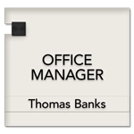 Manager on Duty Sign w/ Nameplate