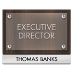 Manager on Duty Sign w/ Nameplate