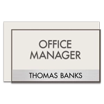 Manager on Duty Sign w/ Nameplate