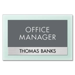 Manager on Duty Sign w/ Nameplate