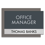 Manager on Duty Sign w/ Nameplate