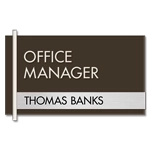 Manager on Duty Sign w/ Nameplate