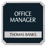 Manager on Duty Sign w/ Nameplate