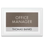 Manager on Duty Sign w/ Nameplate