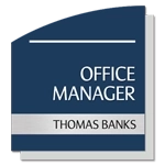 Manager on Duty Sign w/ Nameplate