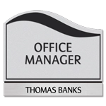 Manager on Duty Sign w/ Nameplate