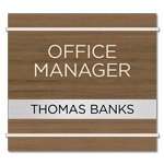 Manager on Duty Sign w/ Nameplate