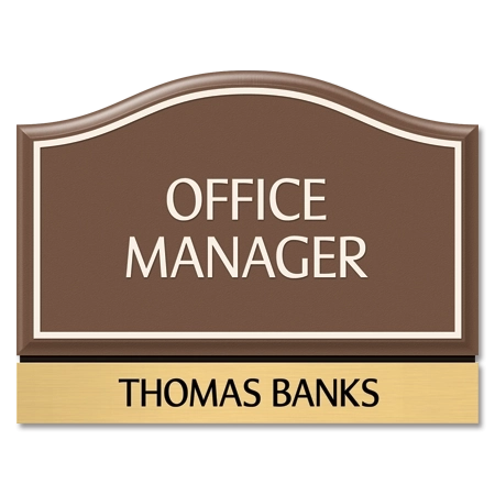 Manager on Duty Sign w/ Nameplate