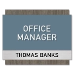 Manager on Duty Sign w/ Nameplate
