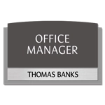 Manager on Duty Sign w/ Nameplate