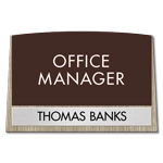 Manager on Duty Sign w/ Nameplate