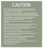 Maryland Spa Safety Rules Sign
