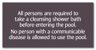 Massachusetts Pool Rules Health Sign