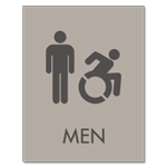 Men Sign w/Male & Dynamic ISA Symbols
