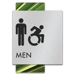 Men Sign w/Male & Dynamic ISA Symbols