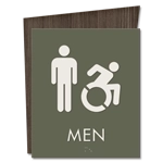 Men Sign w/Male & Dynamic ISA Symbols