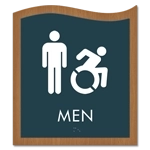 Men Sign w/Male & Dynamic ISA Symbols
