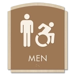 Men Sign w/Male & Dynamic ISA Symbols