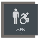 Men Sign w/Male & Dynamic ISA Symbols