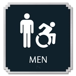Men Sign w/Male & Dynamic ISA Symbols