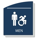 Men Sign w/Male & Dynamic ISA Symbols