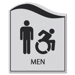 Men Sign w/Male & Dynamic ISA Symbols