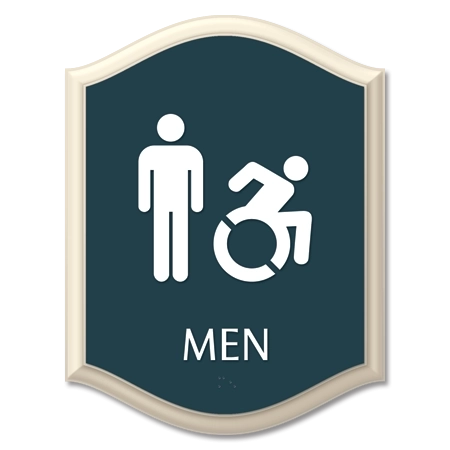 Men Sign w/Male & Dynamic ISA Symbols