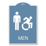 Men Sign w/Male & Dynamic ISA Symbols