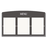Message Display w/3 Insert Holders